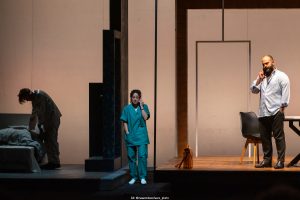 Giulia Bornacin, Ernesto Lama e Andrea Corallo al Teatro Parioli Costanzo